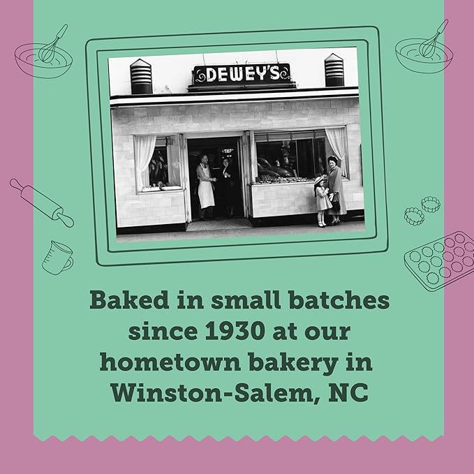 NEW! Dewey's Bakery Complete Cookie Collection | Meyer Lemon, Brownie Crisp, Triple Ginger, Vanilla Bean, Dark Chocolate Mint Cookies, Key Lime Moravian Cookie Thins| 9 oz (Pack of 6)