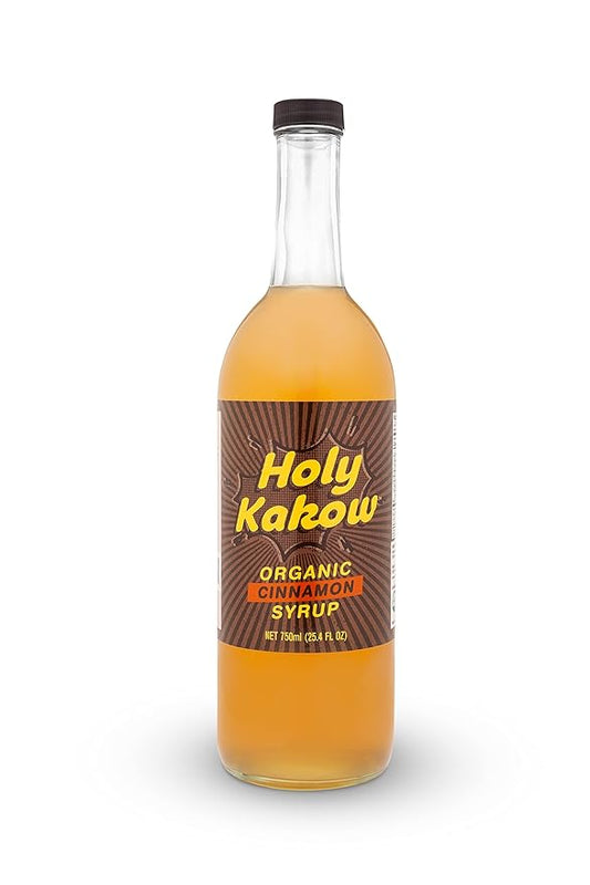 Holy Kakow Cafe Organic Cinnamon Syrup - Cinnamon Coffee Syrup, Organic Syrup for Coffee, Cinnamon Syrup for Coffee, Latte, Cocktail and Shake - 750ml