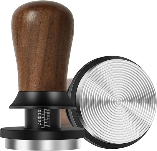 PUSEE 51mm Espresso Coffee Tamper - Premium Barista Coffee Tamper, Constant 30lb Calibrated Double Spring Stainless Steel Ground Espresso Tamper,Fits for All 51mm Portafilters,Espresso Accessories