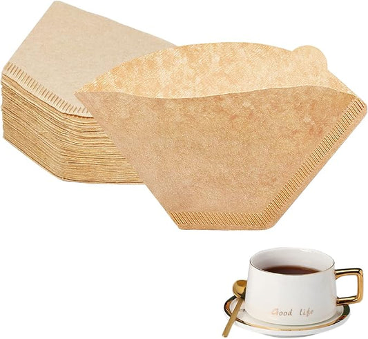 BYKITCHEN Cone Coffee Filters, Set of 200, Size 2 Coffee Filters Cone Paper, Natural Unbleached Paper Filters for Pour Over Coffee Dripper and Coffee Maker (2-6 Cup)