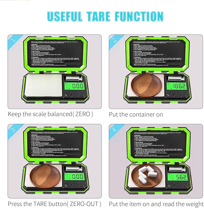 Fuzion Digital Pocket Scale, 200g x 0.01g Gram Scale, Mini Scale 6 Units Jewelry Scale with LCD Display, Tare Function, 50g Cal Weight