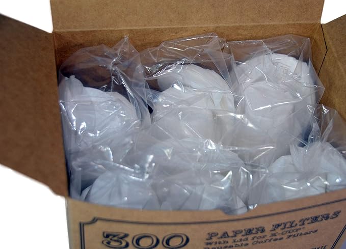 canFly Compatible for Reusable K-CUP Single cup coffer filters Ekobrew, EZ-Cup Disposable Paper filter with Lid (100 Count)