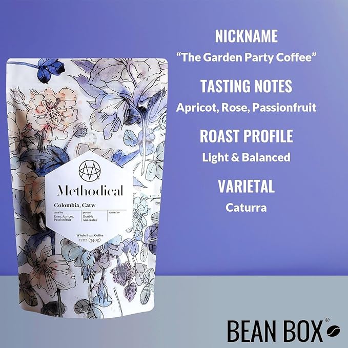 Colombia Catw Double Anaerobic - Roasted by Methodical Roasting - Whole Bean Coffee - 12 Ounce Bag