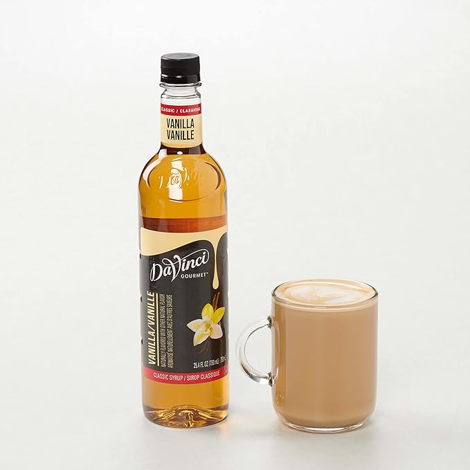 DaVinci Gourmet Classic Vanilla Syrup, 25.4 Fluid Ounces (Pack of 4)