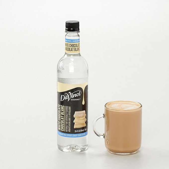 DaVinci Gourmet Sugar-Free White Chocolate Syrup, 25.4 Fluid Ounces (Pack of 1)