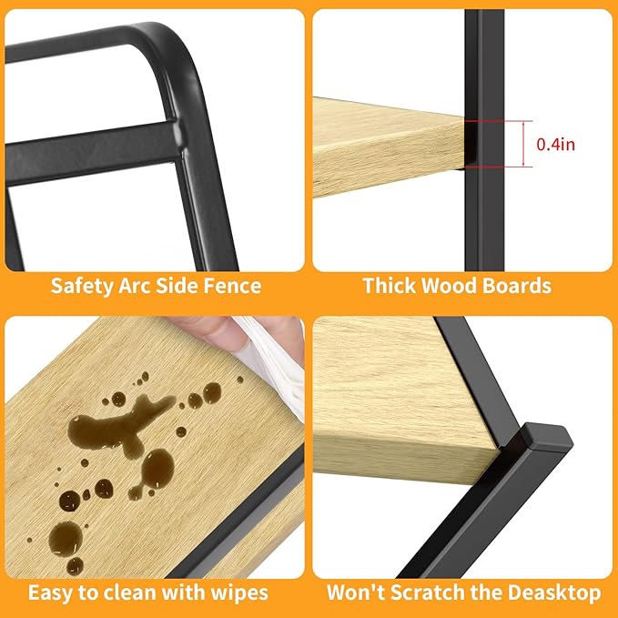 Coffee Syrup Organizer Free-Installation: 12 Bottles Capacity Syrup Rack 3 Tier for Coffee Bar Station, Wine Rack for Countertop, Tiered Spice Rack Organizer for Cabinet, Bottle Display Shelf