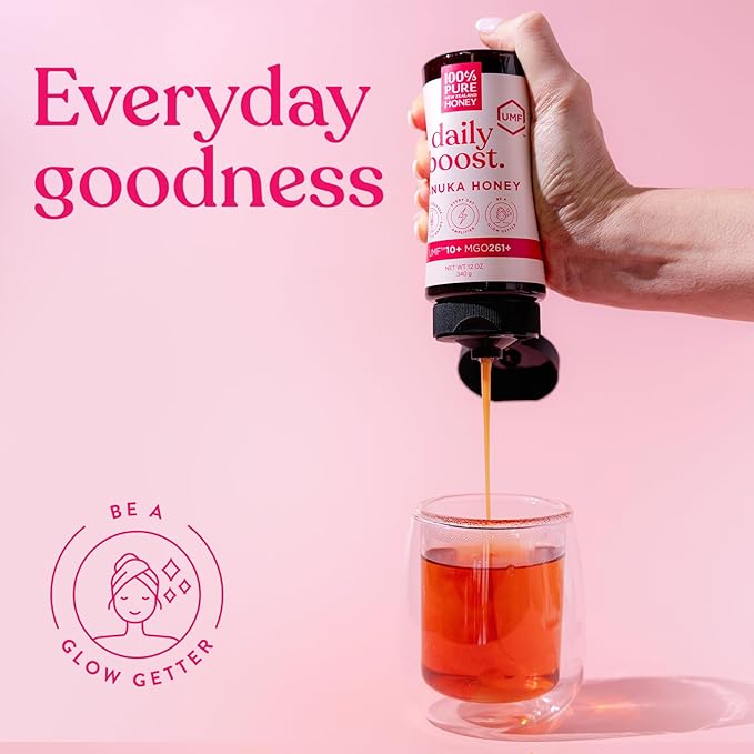 Manuka Honey New Zealand 100% Pure UMF 10+ MGO 261+ Squeezy Honey Raw & Unfiltered Certified Award Winning Silky Smooth Taste & Texture 12 Oz