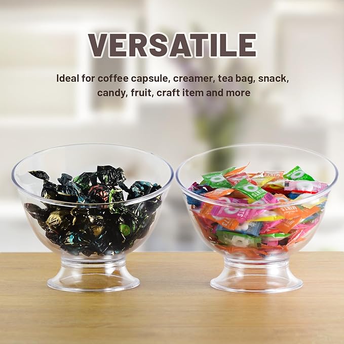 2-Pack Coffee Pod Holder, Plastic Coffee Capsule Organizer, Creamer Container for Coffee Bar, Countertop