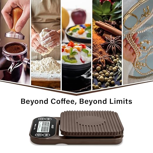 Coffee Scale with Timer - 3kg/0.1g Barista Scale for Espresso, Pour Over & Kitchen Use, 4 Units, High Precision Scale with Non-Slip Mat