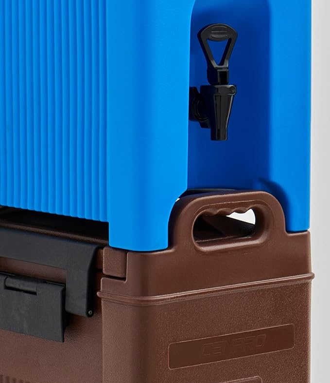 Commercial Beverage Dispenser 5-Gallon Insulated Hot and Cold Beverage Dispenser/Server, NSF, Brown (29A-155)