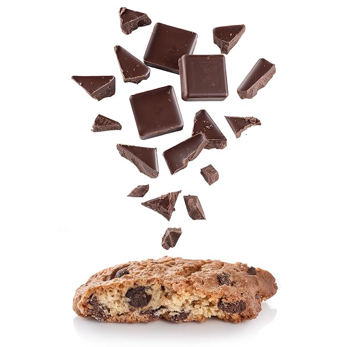 Gusta Authentic Biscotti Cookies Made in Tuscany, Italy - Chocolate Chip - Original Two Bites Size - All Natural Ingredients - Fresh & Genuine Italian Dessert Treats - 8.82oz