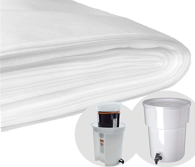 (100 Pack) Commercial Cold Brew Coffee Filters, 20" x 20" For Commercial Model Cold Brew Coffee Makers and 5-gallon Commercial Systems…