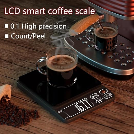 Mini Scale,6.6lb Scale for Grams,Digital Scale Food，Cooking Scale and Food Scales for Kitchen，Food Scale Grams and Ounces,Grams Scale,7Units,Auto Off,Tare,PCS,LCD Display