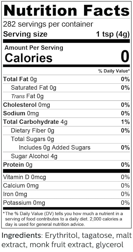 So Nourished GOLD Brown Sugar Alternative Substitute 1:1 Sugar Replacement - Monk Fruit Erythritol Sweetener for Low Carb Dieters and Diabetics - No Calorie Sweetener, Non-GMO (2.5 Pounds)