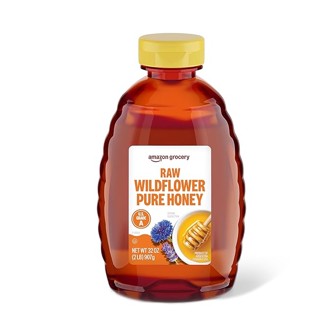 Amazon Grocery, Pure Raw Wildflower Honey, 2 Lb (Previously Amazon Fresh, Packaging May Vary)