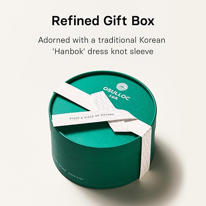 OSULLOC For:rest Tea Box (36 Count, 6 Types x 6ea,) Exquisite & Unique Gift idea For Tea Lover, Variety Gift Box Sampler, 6 Unique Blended tea from Jeju Island