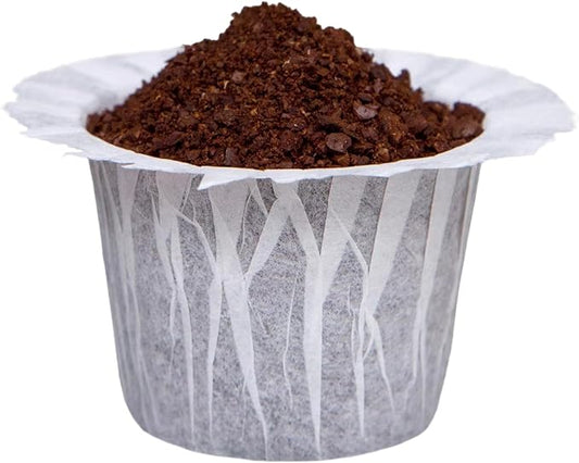 100 Count Disposable Coffee Paper Filters,Compatible with Keurig Brewers Single Serve 1.0 and 2.0, Fit all Reusable Coffee Pods.