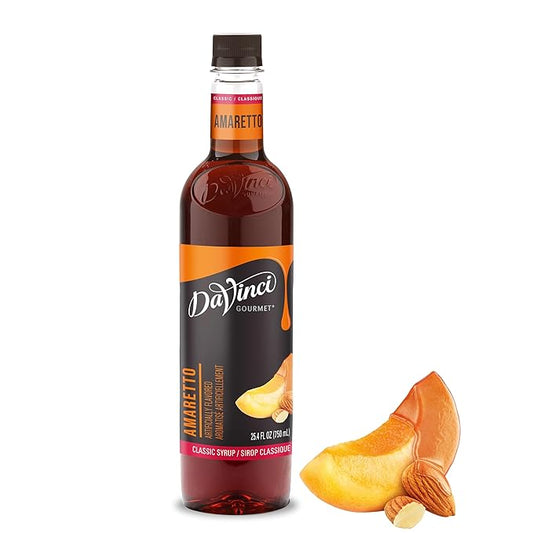DaVinci Gourmet Classic Amaretto Syrup, 25.4 Fluid Ounces (Pack of 1)
