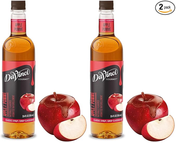 DaVinci Gourmet Classic Apple Syrup, 25.4 Fluid Ounce (Pack of 2)