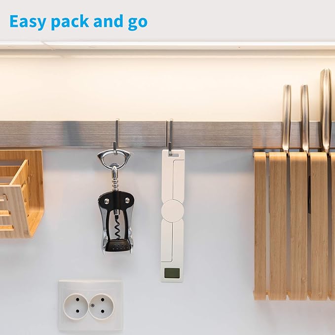 Portable Food Scale Travel Scale for Food, Small Folding Digital Kitchen Scale for Food, Collapsible Mini Pocket Scale Grams and Ounces, Perfect for Diet Calorie Control Compact Kitchen, X Black