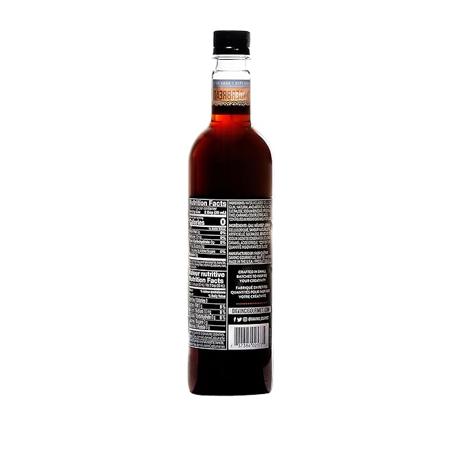 DaVinci Gourmet Sugar-Free Gingerbread Syrup, 25.4 Fluid Ounces (Pack of 1)