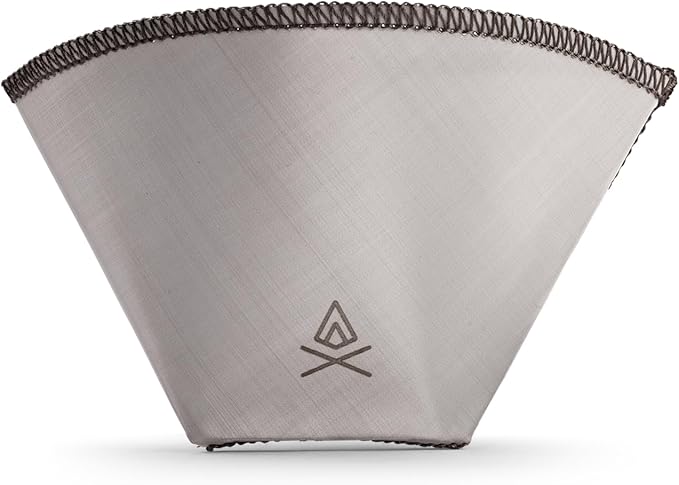 VSSL Nest #1 Stainless Steel Mesh Coffee Filter, Transportable and Compact, Perfect For Camping, Hiking, Adventure, Travel, Compatible With Any Cone Pour Over System, Pack of 3