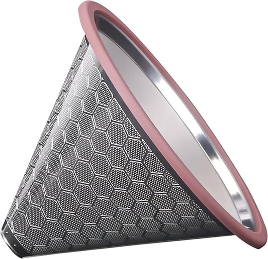 Compatible for Hario V60 & Chemex Pour Over Coffee Filters -MISETTO Reusable Stainless Steel - Best Coffee Maker and Bar Accessories