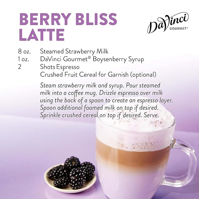 DaVinci Gourmet Boysenberry Syrup, 25.4 Fluid Ounces (Pack of 4)