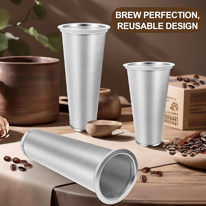 2 PCS Cold Brew Coffee Filter, 304 Stainless Steel Food Grade, Coffee Maker, Tea Maker,Water Filter, Ultra Fine Mesh, Wide Mouth Mason Jar 32oz