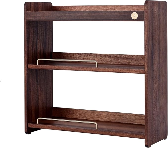 Coffee Mug Holder Wooden Cup Rack Mug Display Shelf Coffee Cup Holder for Countertop With 6 Mug Cups 3 Tier Wood Coffee Mugs Holder for Kitchen Coffee Cup Storage