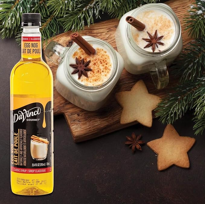 DaVinci Gourmet Classic Egg Nog Syrup, 25.4 Fluid Ounces (Pack of 4)