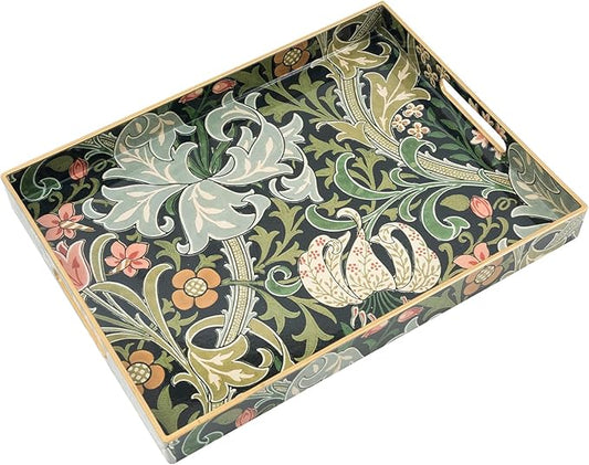 Coffee Table Trays, Serving Tray with Handles, Large Tray for Ottoman Coffee Table, Tray for Living Room Modern