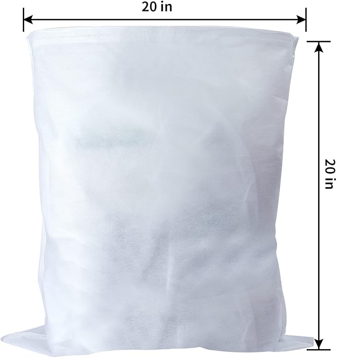 100 Pack Cold Brew Coffee Filters, 20" X 20" Commercial Cold Brew Filters, Filter Bag for Brew Up To 5 LBS Coffee, 5 Gallon Coffee Filter