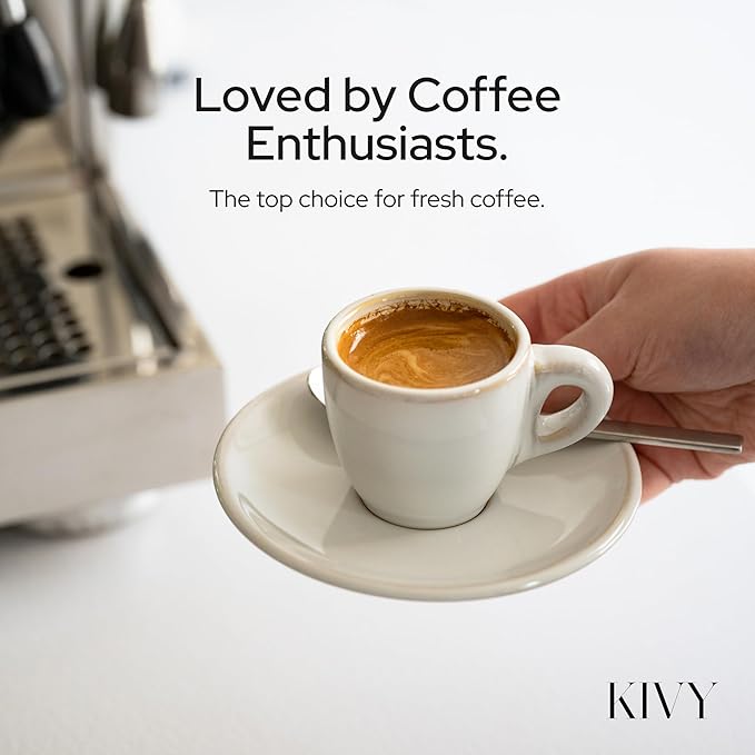 KIVY Vacuum Seal Coffee Canister [AIRTIGHT] - Coffee Canister with Airtight Lid - Airtight Jar - Air Tight Coffee Container - Coffee Storage Vacuum Canister (Stainless Steel)