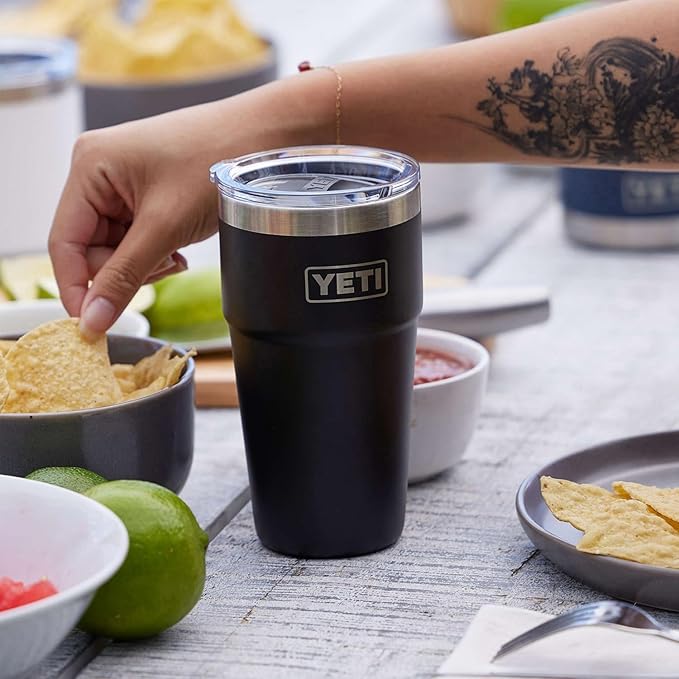 YETI Rambler 20 oz Stackable Tumbler, Stainless Steel, Vacuum Insulated with MagSlider Lid