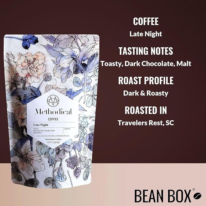 Late Night - Roasted by Methodical Roasting - Whole Bean Coffee - 2 Pound Bag