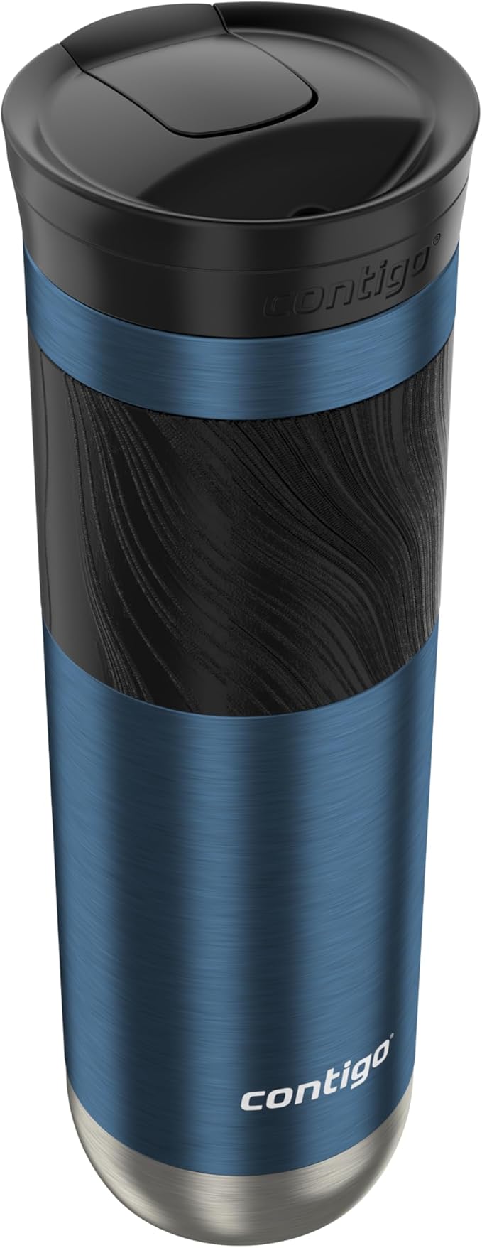 Contigo Byron 2.0 Stainless Steel Travel mug with Snapseal Lid and Grip, 24oz, Blueberry, BPA Free and Leak Proof