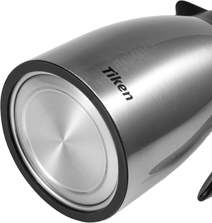 Tiken 51 Oz Thermal Coffee Carafe, Stainless Steel Insulated Vacuum Coffee Carafes For Keeping Hot, 1.5 Liter Beverage Dispenser (Silver)