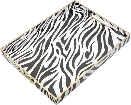 Coffee Table Tray, Serving Trays with Handles, Large Tray for Ottoman Coffee Table, Trays for Living Room Modern