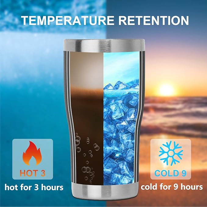 DOMICARE 20oz Tumbler with Lid Stainless Steel Tumblers Bulk, Double Wall Vacuum Insulated Coffee Travel Mug Powder Coated Tumbler, 8 Count (Pack of 1) Black