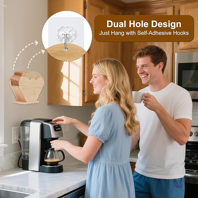 110 Count #4 Cone Coffee Filters with Holder Set, Fits 8-12 Cup, Tear-Resistant Seams, Unbleached