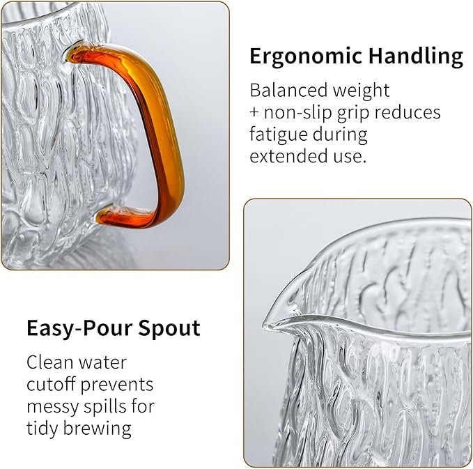 Unbreakable - Pour Over Coffee Maker 650ML/22OZ, Heat Resistant Borosilicate Glass Dripper with Filter Holder, BPA-Free Manual Coffee Brewer for Home and Office Use