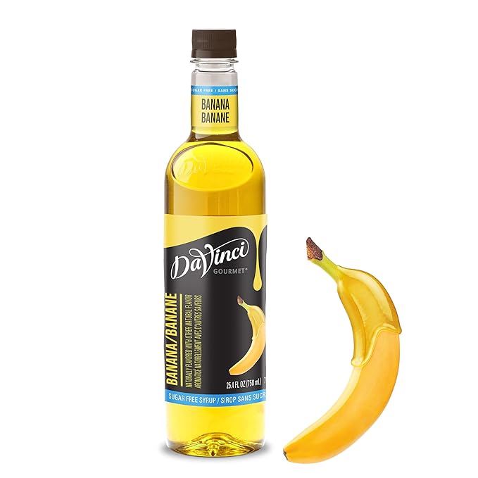 DaVinci Gourmet Sugar-Free Banana Syrup, 25.4 Fluid Ounces (Pack of 1)