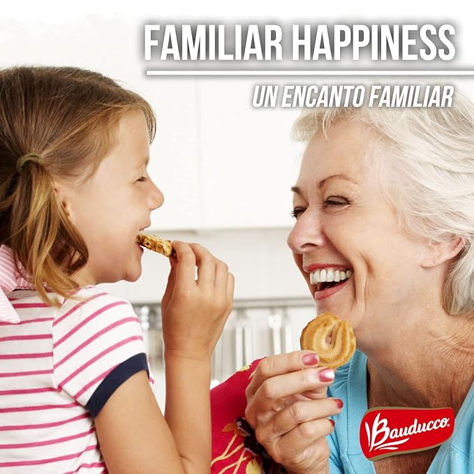 Bauducco Assorted Butter Cookies Tin, 12 oz (Pack of 1) – Traditional Danish Shortbread Style Cookies, Perfect Holiday Gift or Sweet Snack Treat - No Artificial Colors