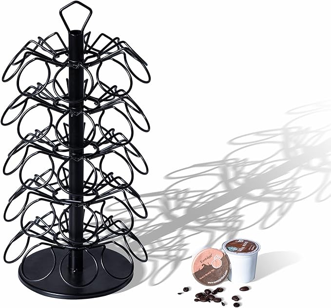 Rice rat K-Cup Storage Coffee Capsules Pod Holder Carousel Capsule Display Storage for k-cup（45 pods-5 tiers）