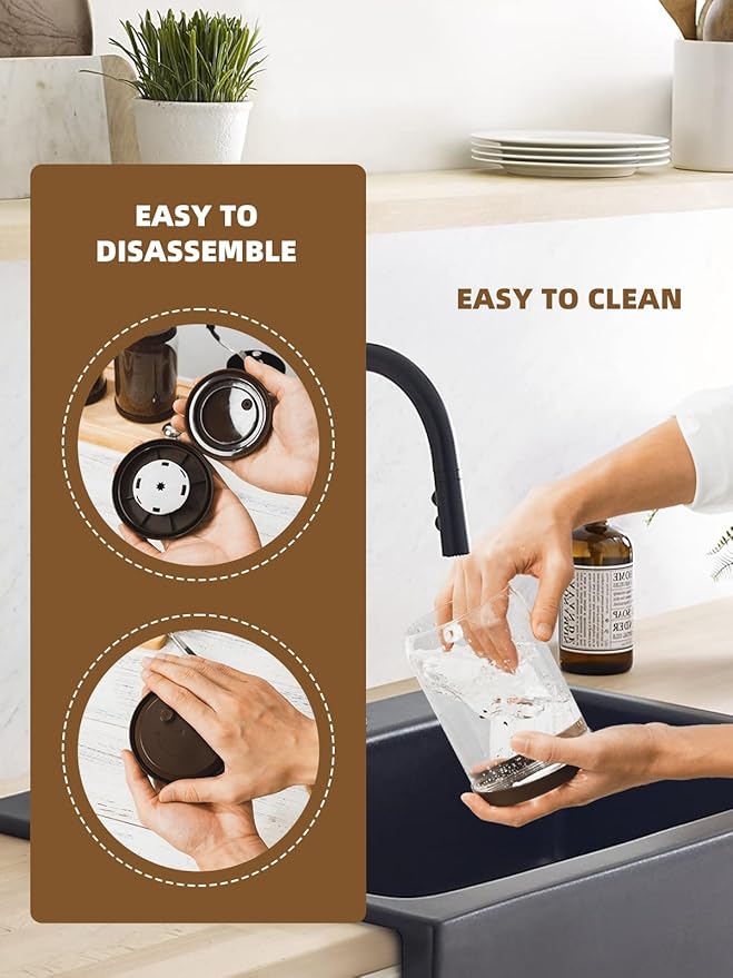 Airtight Coffee Canister, 14 oz Borosilicate Glass Coffee Bean Storage Container with Pop Lid, CO2 Releasing Valve for Grounds Coffee, Beans, Sugar, 1200ml