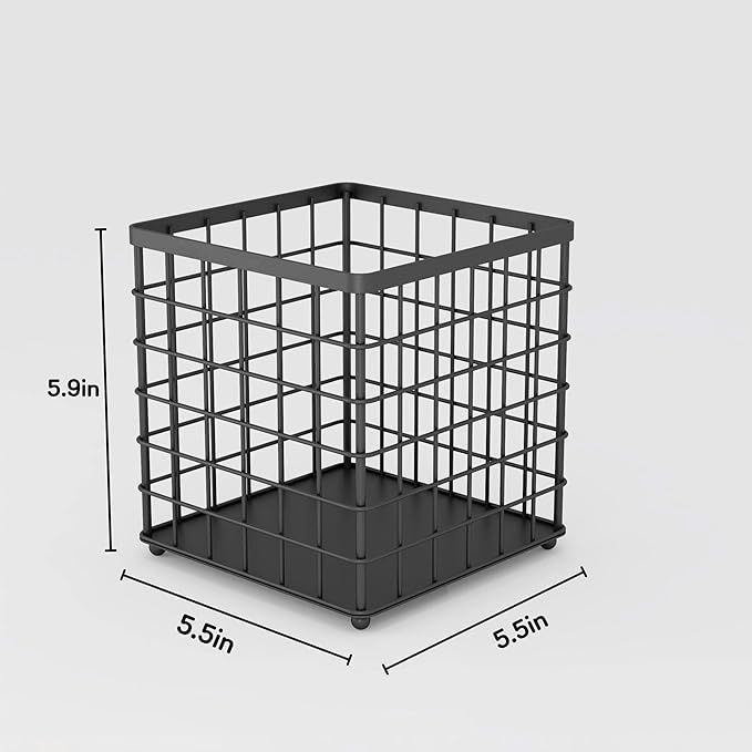 Coffee Pod Holder Organizer, K Cup Holder for Counter K pod Container, Creamer Holder, Coffee Bar Accessories Basket Black