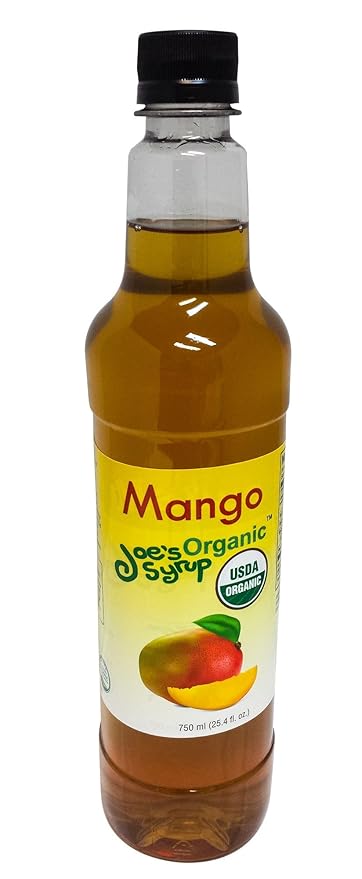 Joe’s Syrup Organic Flavored Syrup, Organic Mango, 750 ml