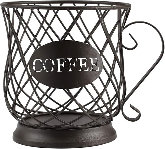 TreeLen Coffee K Cup Holder, K Pod Storage Organizer, Keurig Cup Holder for Countertops, Kcup Holders for 35 K cups – Matte Bronze