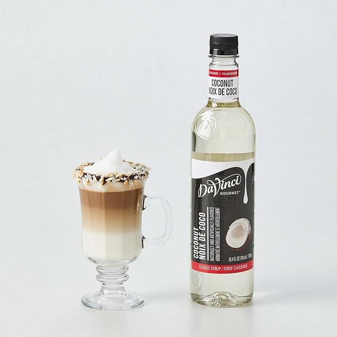 DaVinci Gourmet Classic Coconut Syrup, 25.4 Fluid Ounces (Pack of 4)